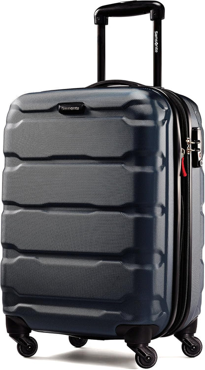 Omni PC Hardside Expandable Luggage with Spinner Wheels, Black, Carry-On 20-Inch