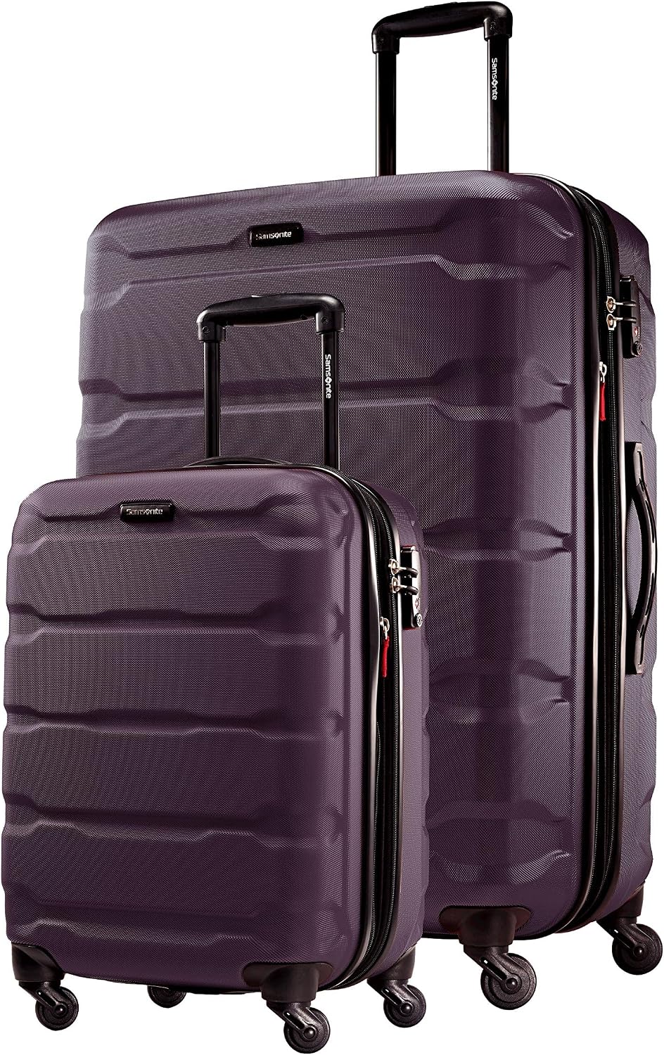 Omni PC Hardside Expandable Luggage with Spinner Wheels, Black, Carry-On 20-Inch