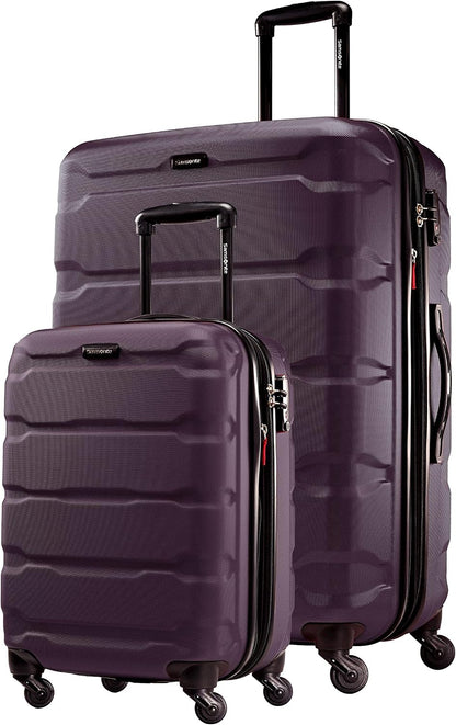 Omni PC Hardside Expandable Luggage with Spinner Wheels, Black, Carry-On 20-Inch