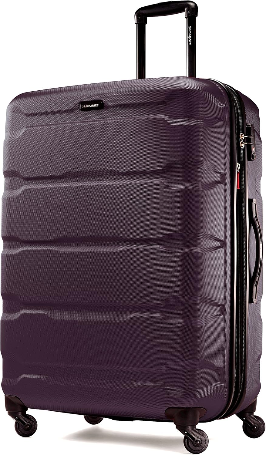 Omni PC Hardside Expandable Luggage with Spinner Wheels, Black, Carry-On 20-Inch