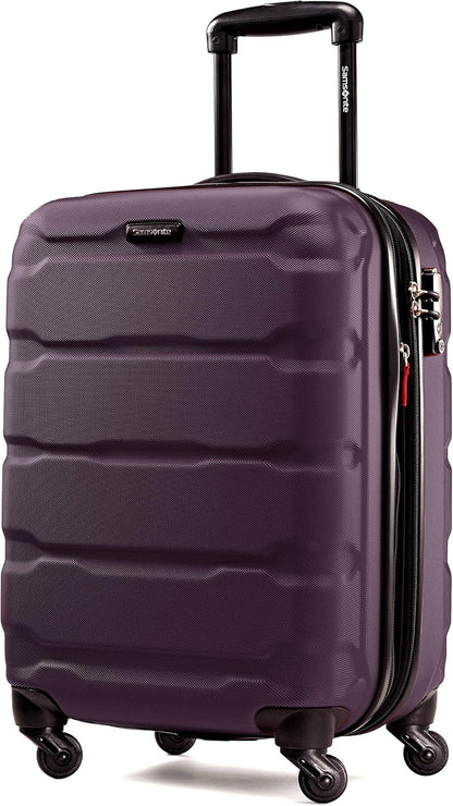 Omni PC Hardside Expandable Luggage with Spinner Wheels, Black, Carry-On 20-Inch