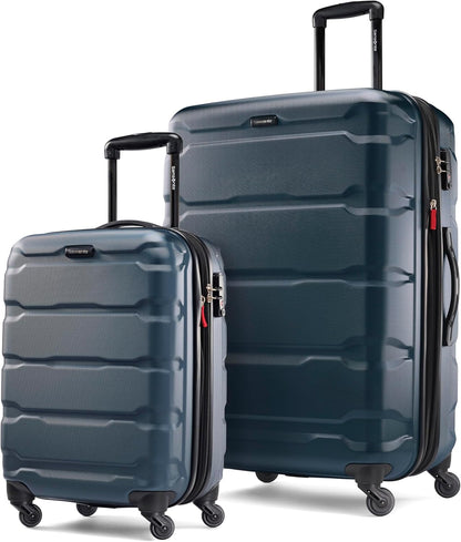 Omni PC Hardside Expandable Luggage with Spinner Wheels, Black, Carry-On 20-Inch
