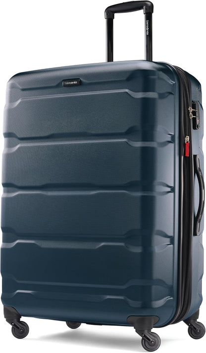 Omni PC Hardside Expandable Luggage with Spinner Wheels, Black, Carry-On 20-Inch