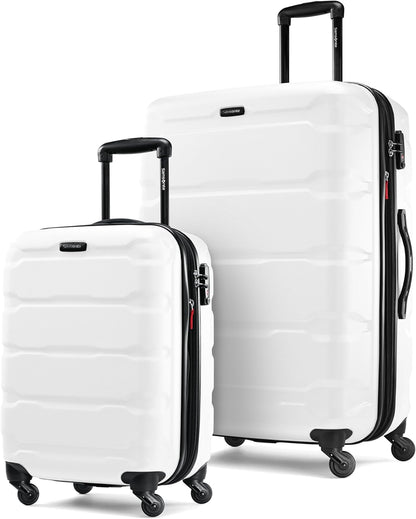 Omni PC Hardside Expandable Luggage with Spinner Wheels, Black, Carry-On 20-Inch