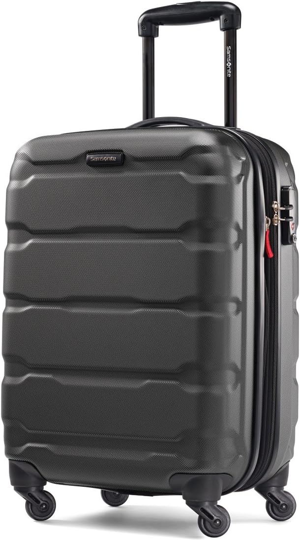 Omni PC Hardside Expandable Luggage with Spinner Wheels, Black, Carry-On 20-Inch