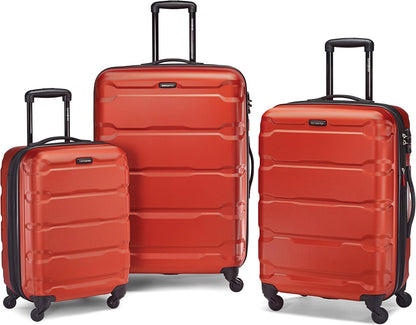 Omni PC Hardside Expandable Luggage with Spinner Wheels, Black, Carry-On 20-Inch