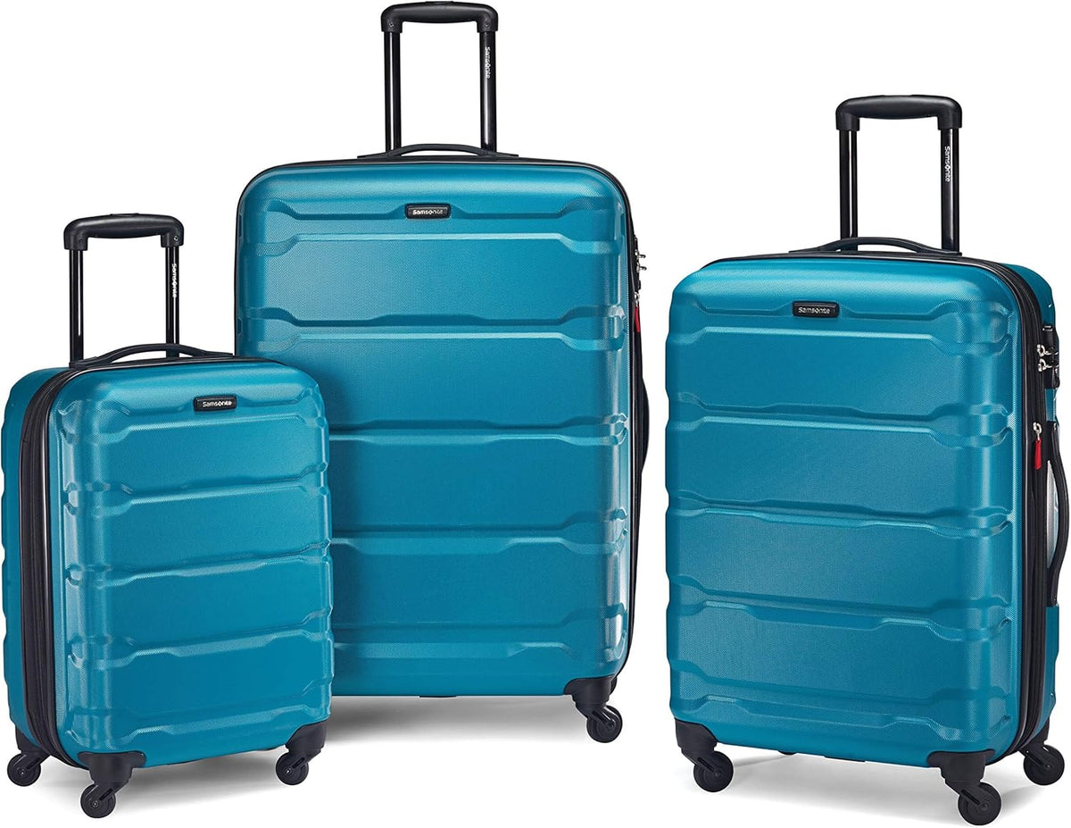 Omni PC Hardside Expandable Luggage with Spinner Wheels, Black, Carry-On 20-Inch