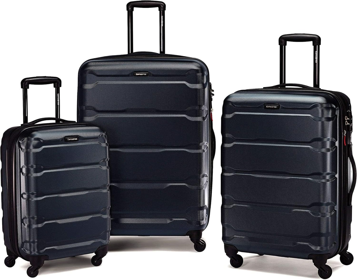 Omni PC Hardside Expandable Luggage with Spinner Wheels, Black, Carry-On 20-Inch