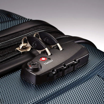 Omni PC Hardside Expandable Luggage with Spinner Wheels, Black, Carry-On 20-Inch