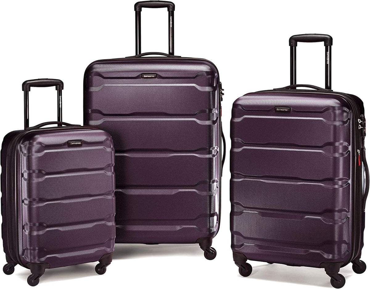 Omni PC Hardside Expandable Luggage with Spinner Wheels, Black, Carry-On 20-Inch