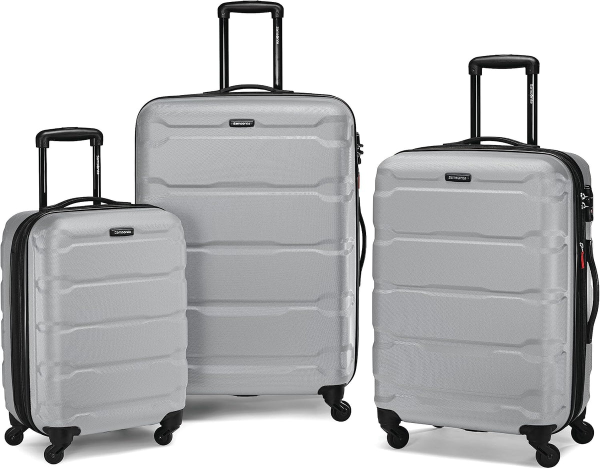 Omni PC Hardside Expandable Luggage with Spinner Wheels, Black, Carry-On 20-Inch