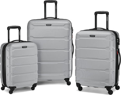 Omni PC Hardside Expandable Luggage with Spinner Wheels, Black, Carry-On 20-Inch