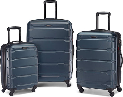 Omni PC Hardside Expandable Luggage with Spinner Wheels, Black, Carry-On 20-Inch