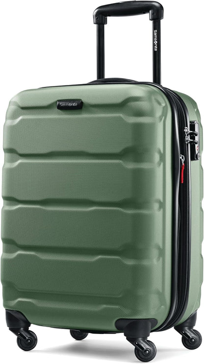 Omni PC Hardside Expandable Luggage with Spinner Wheels, Black, Carry-On 20-Inch