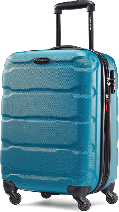 Omni PC Hardside Expandable Luggage with Spinner Wheels, Black, Carry-On 20-Inch