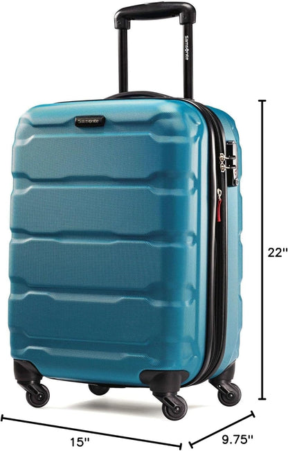 Omni PC Hardside Expandable Luggage with Spinner Wheels, Black, Carry-On 20-Inch