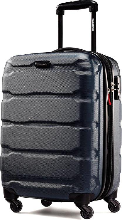 Omni PC Hardside Expandable Luggage with Spinner Wheels, Black, Carry-On 20-Inch