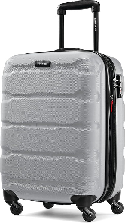 Omni PC Hardside Expandable Luggage with Spinner Wheels, Black, Carry-On 20-Inch