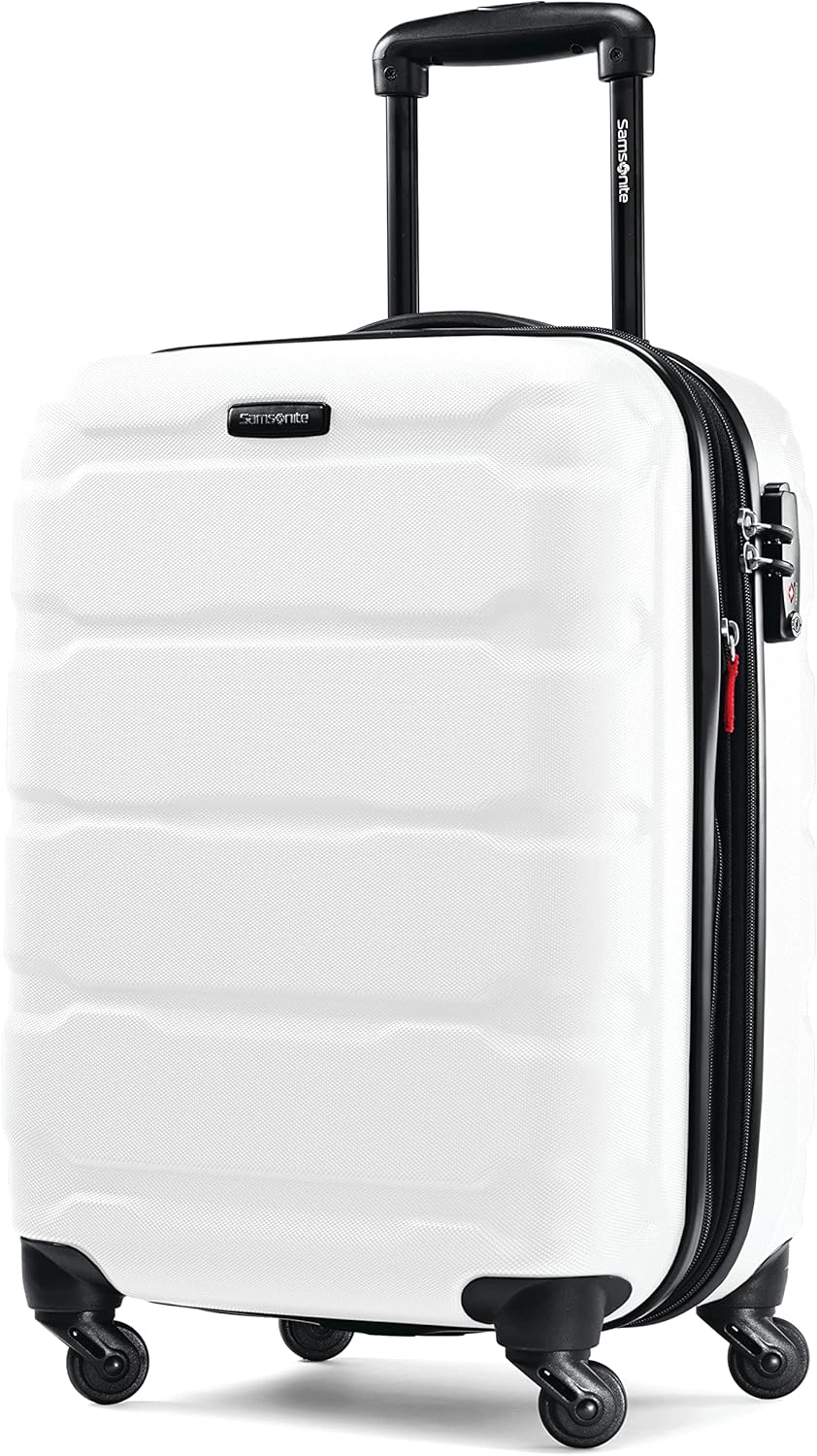 Omni PC Hardside Expandable Luggage with Spinner Wheels, Black, Carry-On 20-Inch