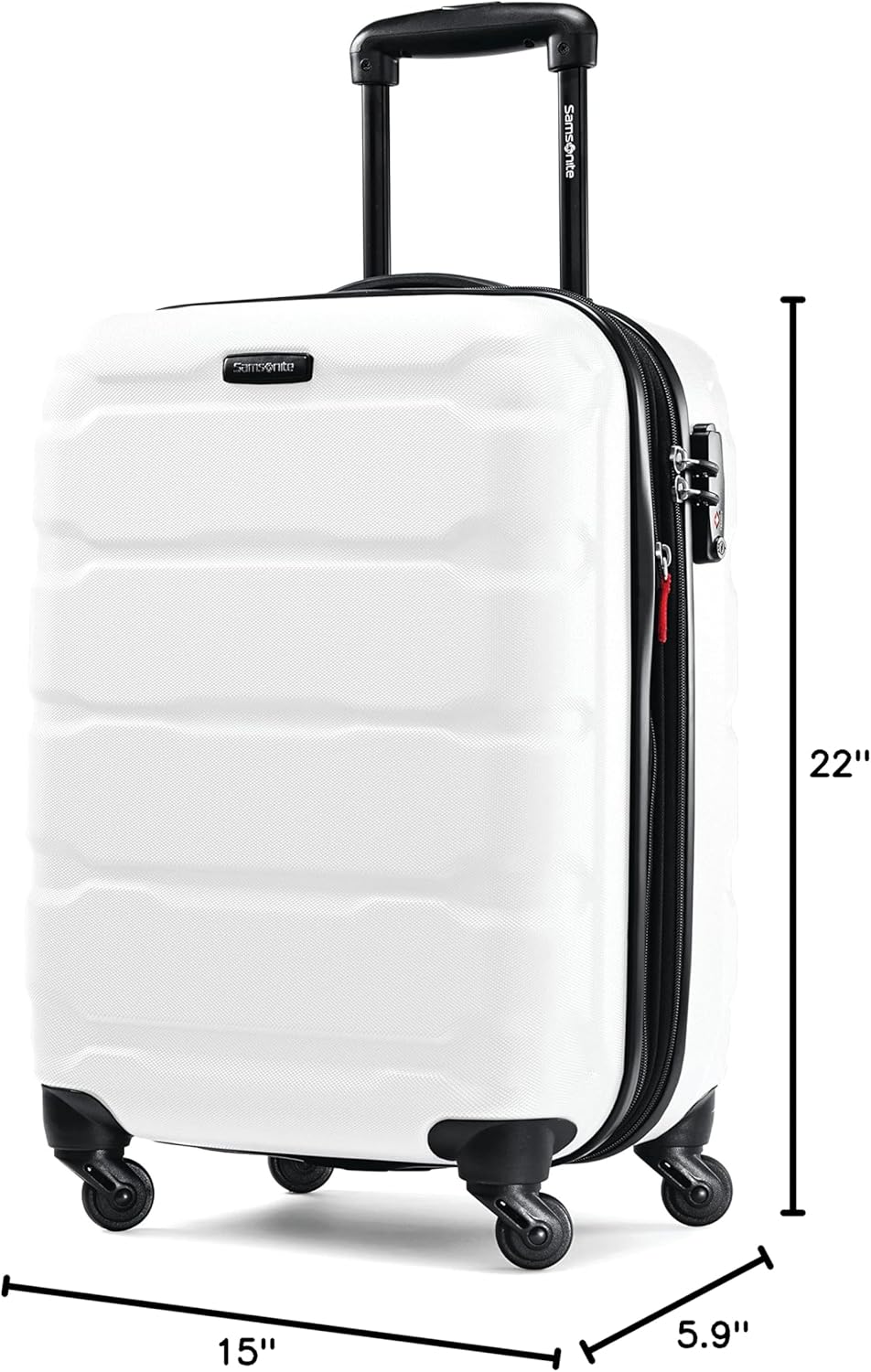 Omni PC Hardside Expandable Luggage with Spinner Wheels, Black, Carry-On 20-Inch