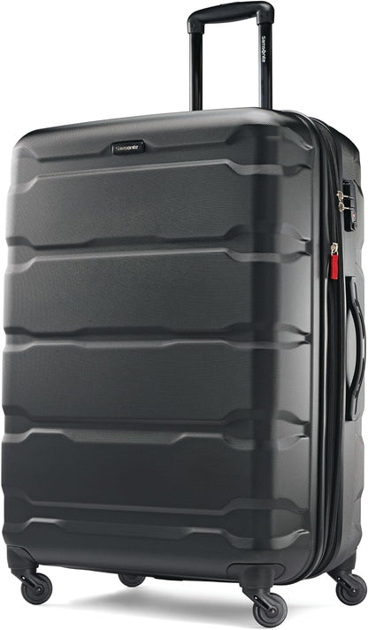 Omni PC Hardside Expandable Luggage with Spinner Wheels, Black, Carry-On 20-Inch