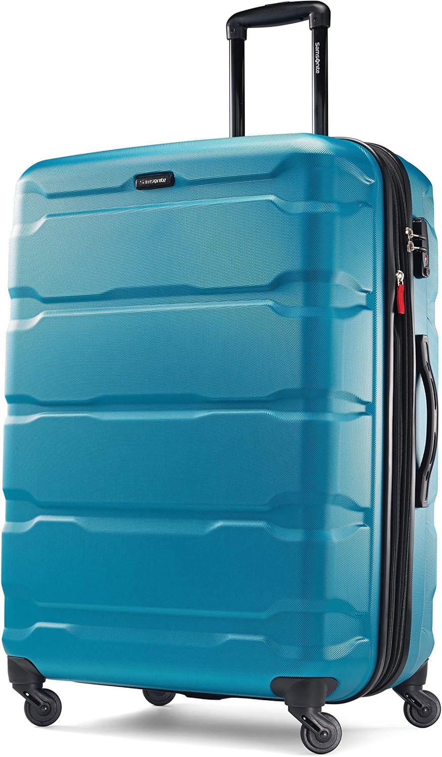 Omni PC Hardside Expandable Luggage with Spinner Wheels, Black, Carry-On 20-Inch