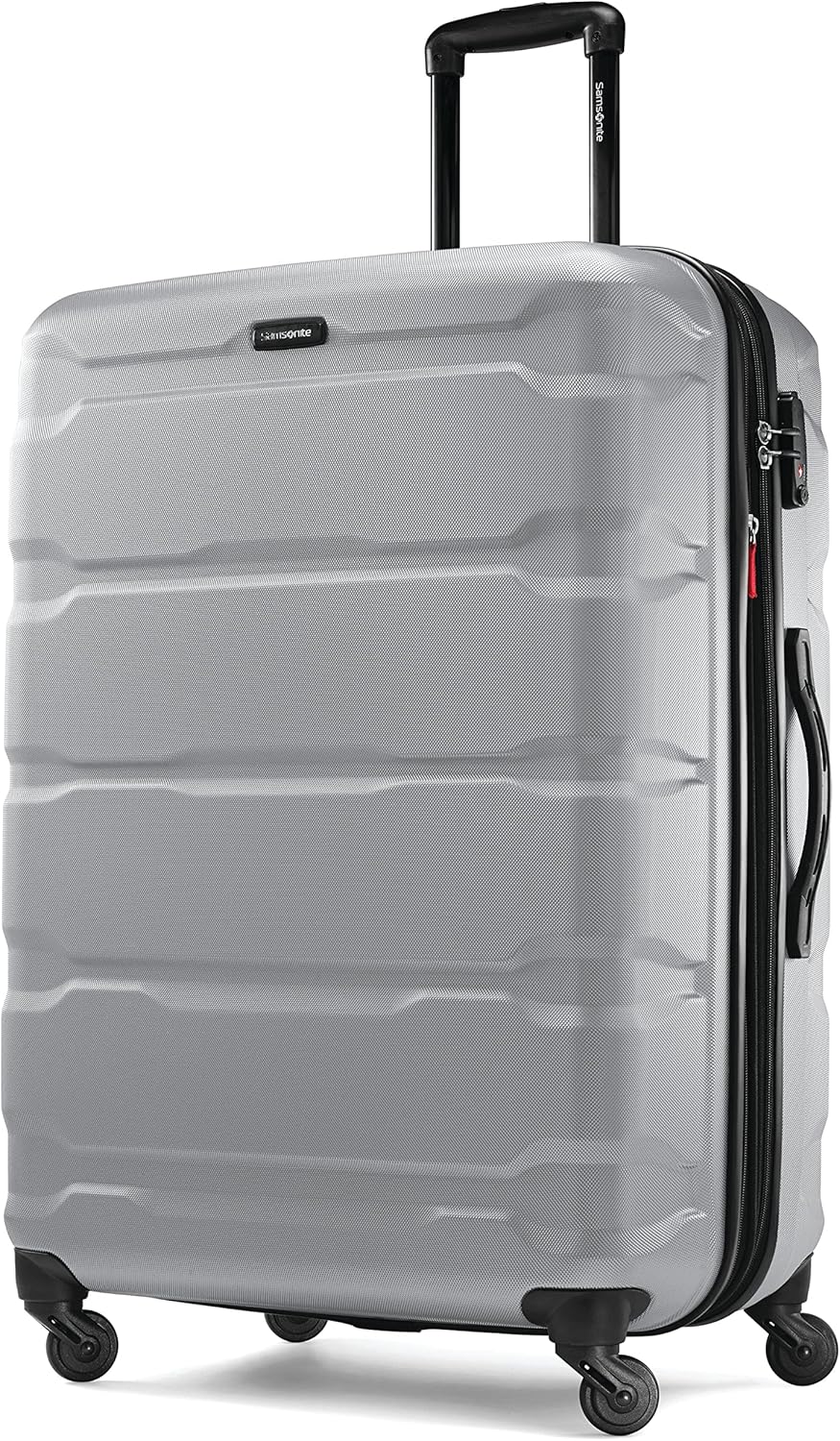 Omni PC Hardside Expandable Luggage with Spinner Wheels, Black, Carry-On 20-Inch