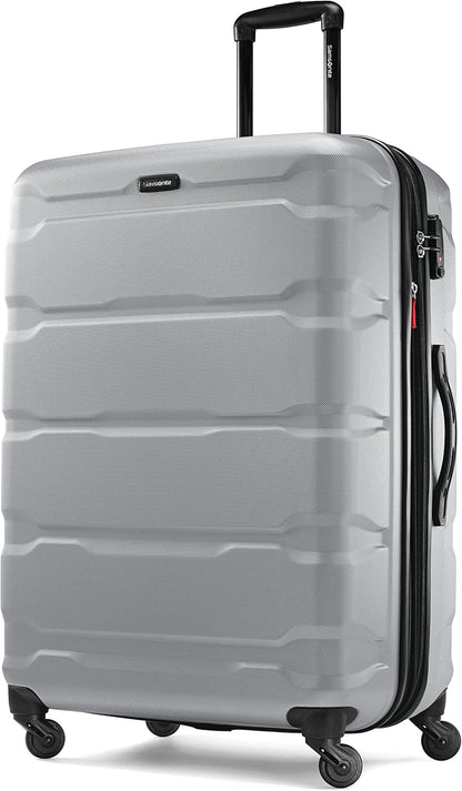 Omni PC Hardside Expandable Luggage with Spinner Wheels, Black, Carry-On 20-Inch