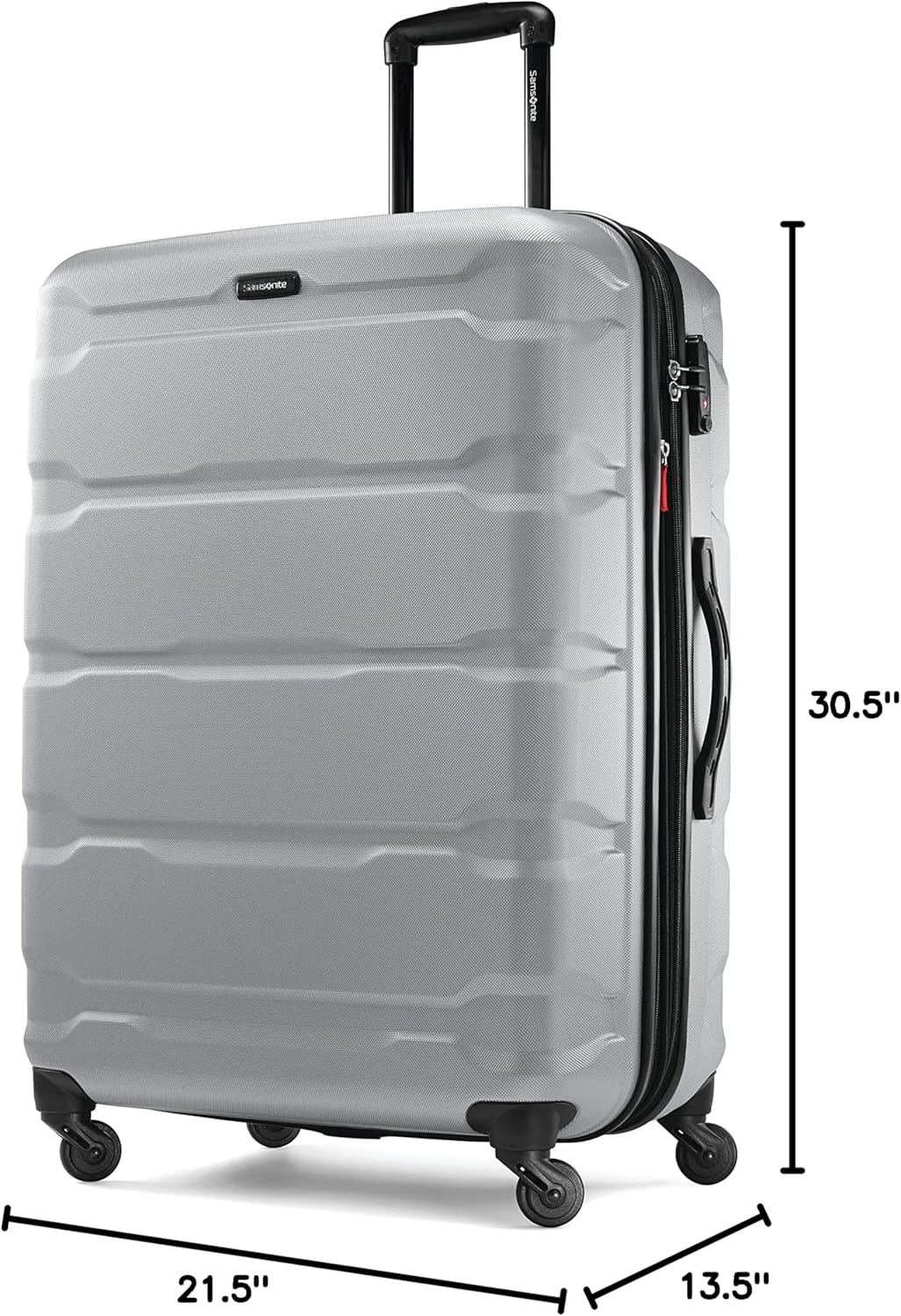 Omni PC Hardside Expandable Luggage with Spinner Wheels, Black, Carry-On 20-Inch