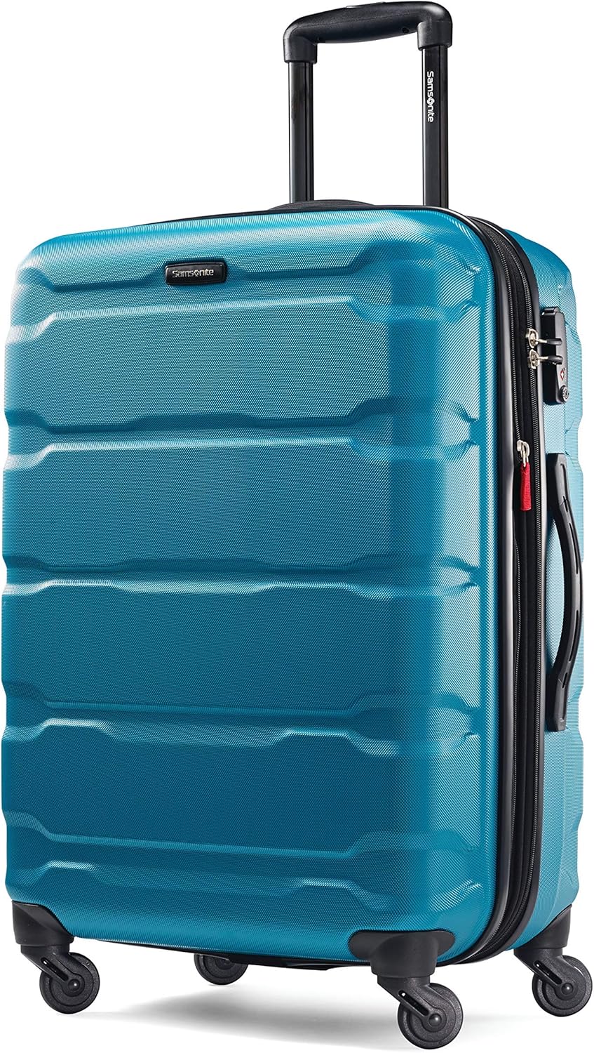 Omni PC Hardside Expandable Luggage with Spinner Wheels, Black, Carry-On 20-Inch