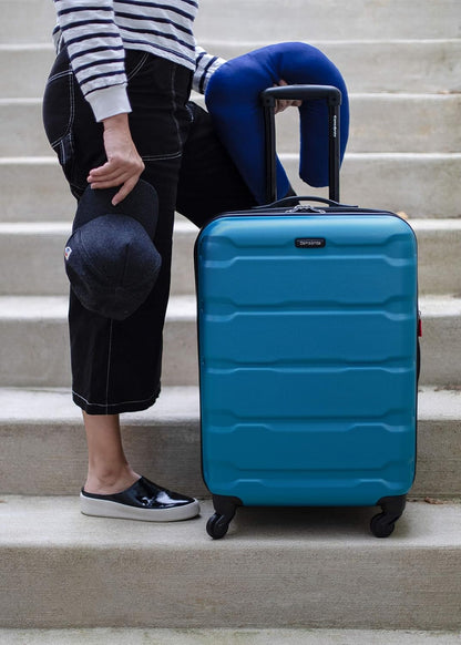 Omni PC Hardside Expandable Luggage with Spinner Wheels, Black, Carry-On 20-Inch