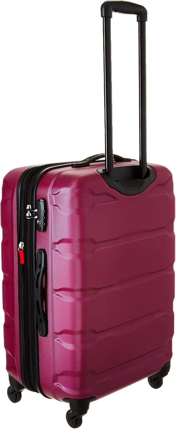 Omni PC Hardside Expandable Luggage with Spinner Wheels, Black, Carry-On 20-Inch