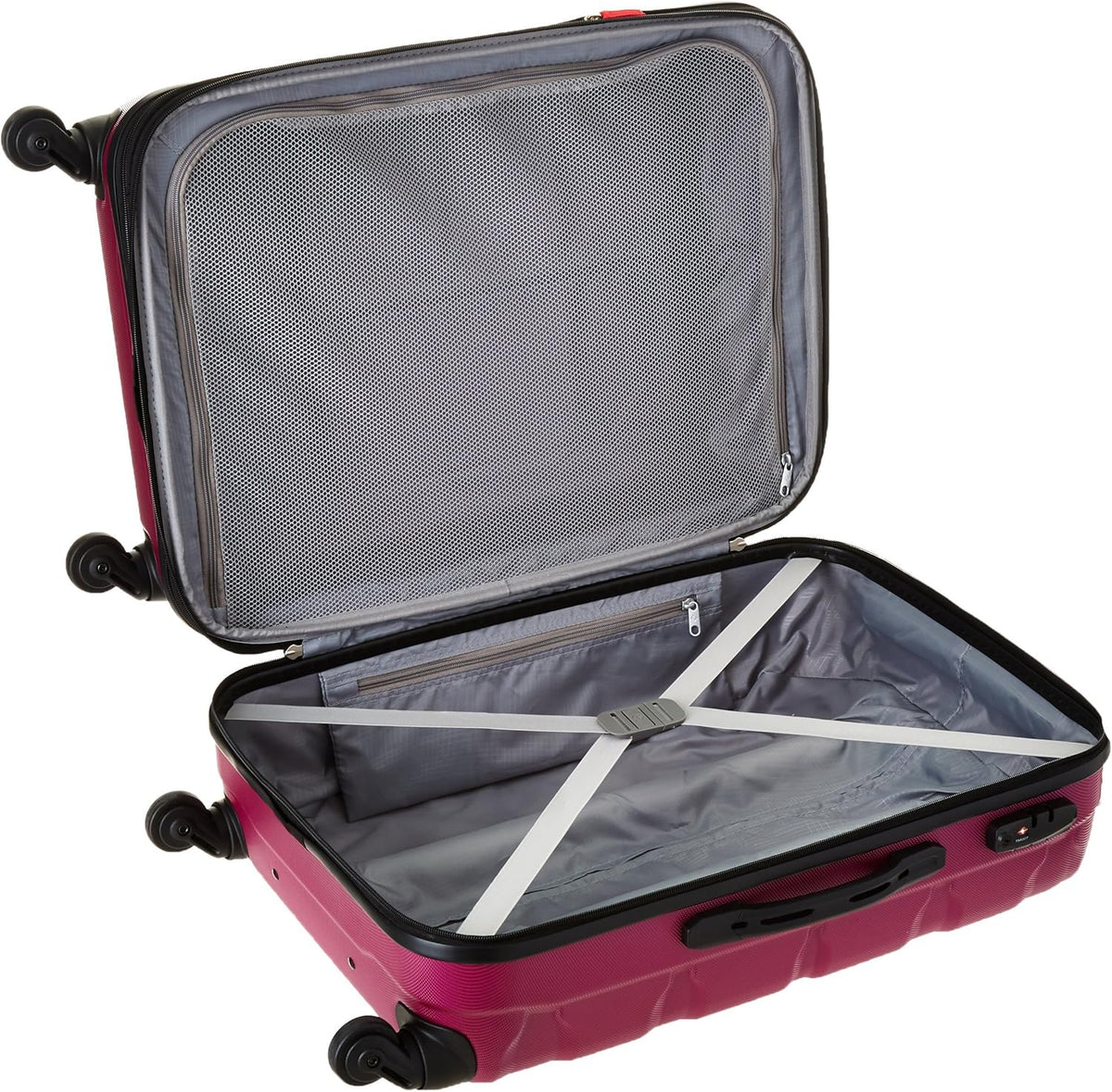 Omni PC Hardside Expandable Luggage with Spinner Wheels, Black, Carry-On 20-Inch