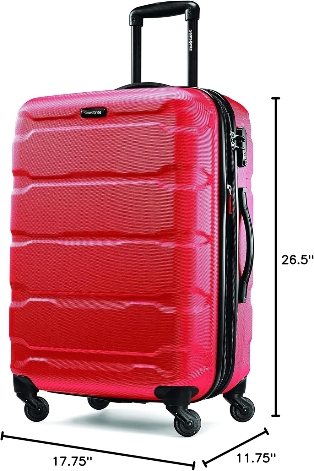 Omni PC Hardside Expandable Luggage with Spinner Wheels, Black, Carry-On 20-Inch