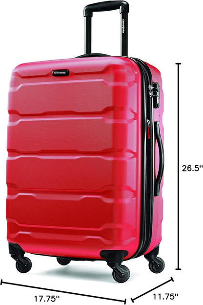 Omni PC Hardside Expandable Luggage with Spinner Wheels, Black, Carry-On 20-Inch