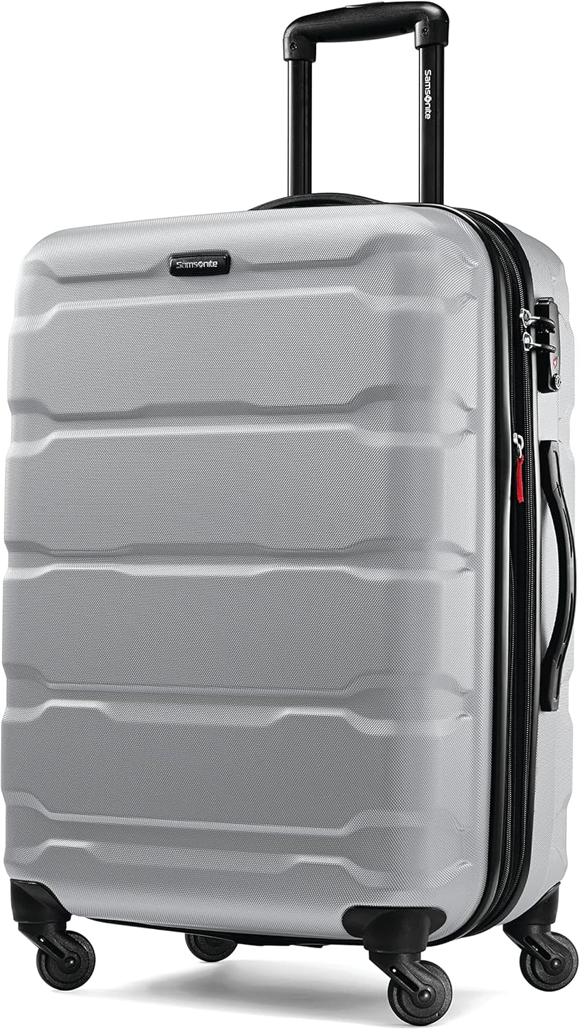 Omni PC Hardside Expandable Luggage with Spinner Wheels, Black, Carry-On 20-Inch