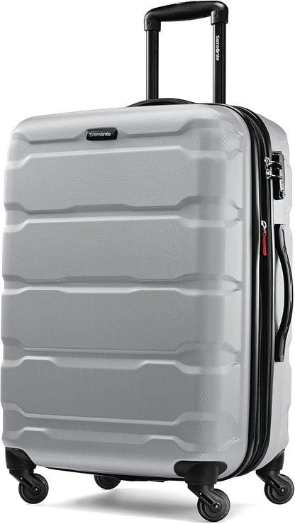 Omni PC Hardside Expandable Luggage with Spinner Wheels, Black, Carry-On 20-Inch
