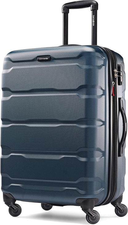 Omni PC Hardside Expandable Luggage with Spinner Wheels, Black, Carry-On 20-Inch