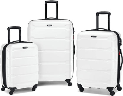 Omni PC Hardside Expandable Luggage with Spinner Wheels, Black, Carry-On 20-Inch