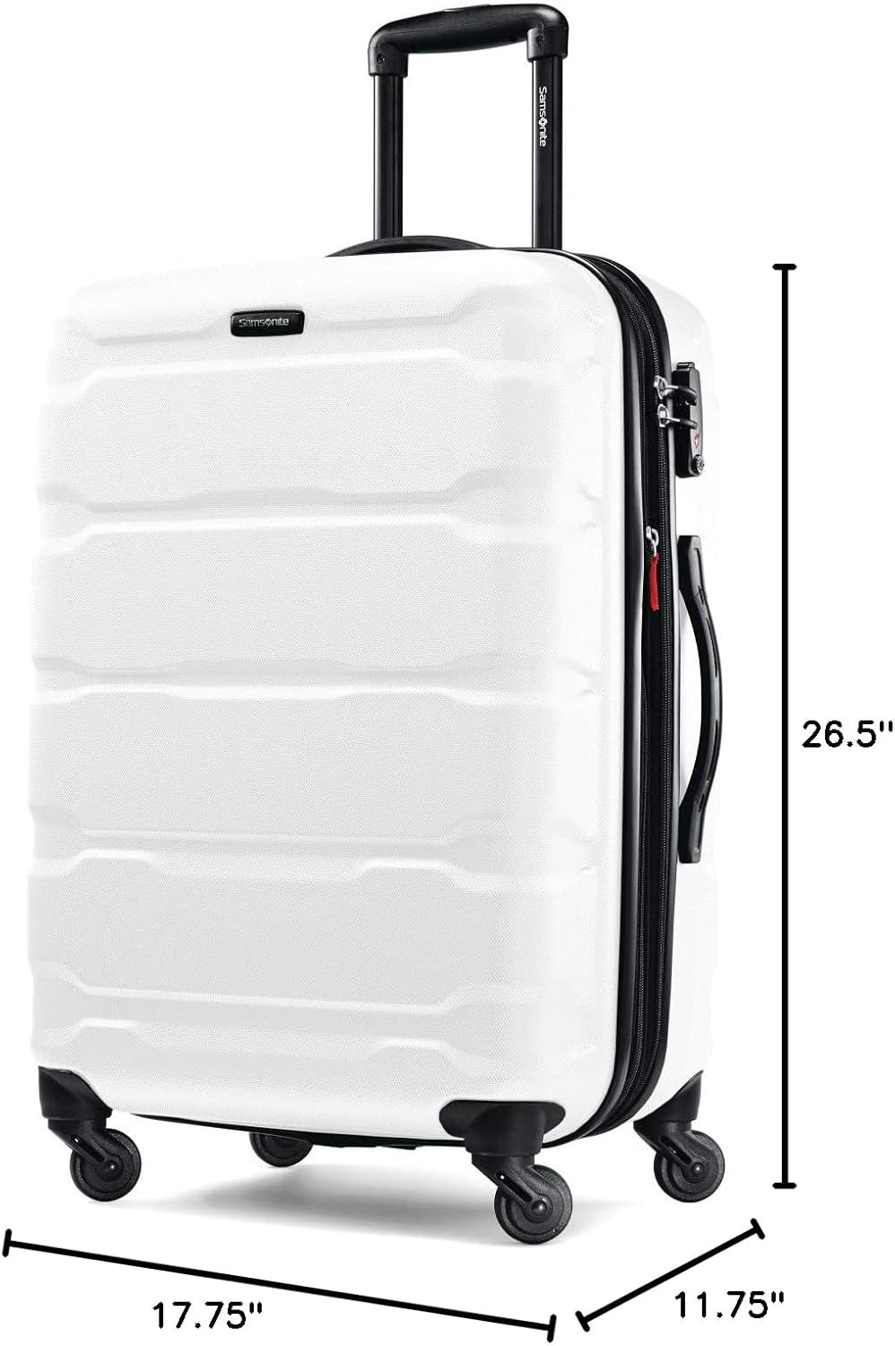Omni PC Hardside Expandable Luggage with Spinner Wheels, Black, Carry-On 20-Inch