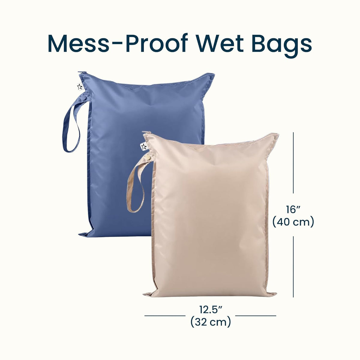 Mess Proof Wet Bags | Reusable Waterproof Wet Bags for Swimsuits | Baby Clothes | Travel & Diaper Bag (Black, Green Checkers) - Colors A