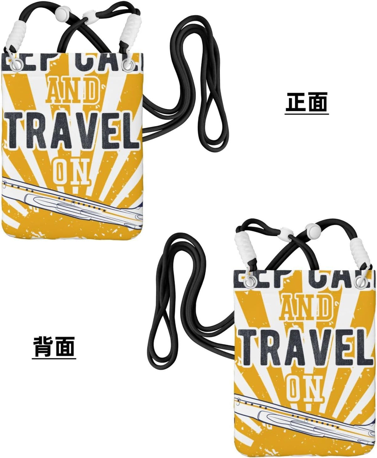 Keep Calm and Travel On for Crossbody Phone Bag, Small & Lightweight Crossbody Purse for Women with Adjustable Strap, Water-Resistant Daily Commuter Bag for Phone, Wallet, Keys