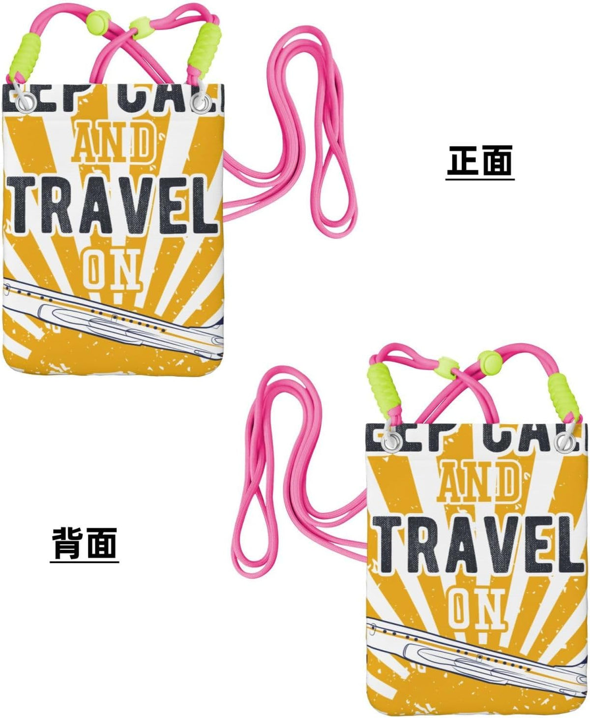 Keep Calm and Travel On for Crossbody Phone Bag, Small & Lightweight Crossbody Purse for Women with Adjustable Strap, Water-Resistant Daily Commuter Bag for Phone, Wallet, Keys