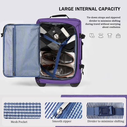 26'' Rolling Duffle Bag with Wheels,Rolling Duffle Bag w/Handle,Carry on Luggage Travel Duffle Bags for Man Women（26,Armygreen）