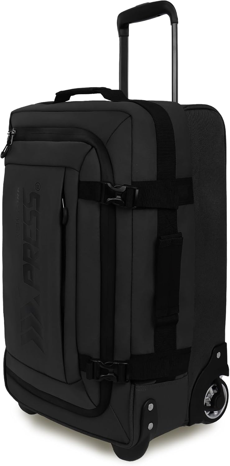 26'' Rolling Duffle Bag with Wheels,Rolling Duffle Bag w/Handle,Carry on Luggage Travel Duffle Bags for Man Women（26,Armygreen）