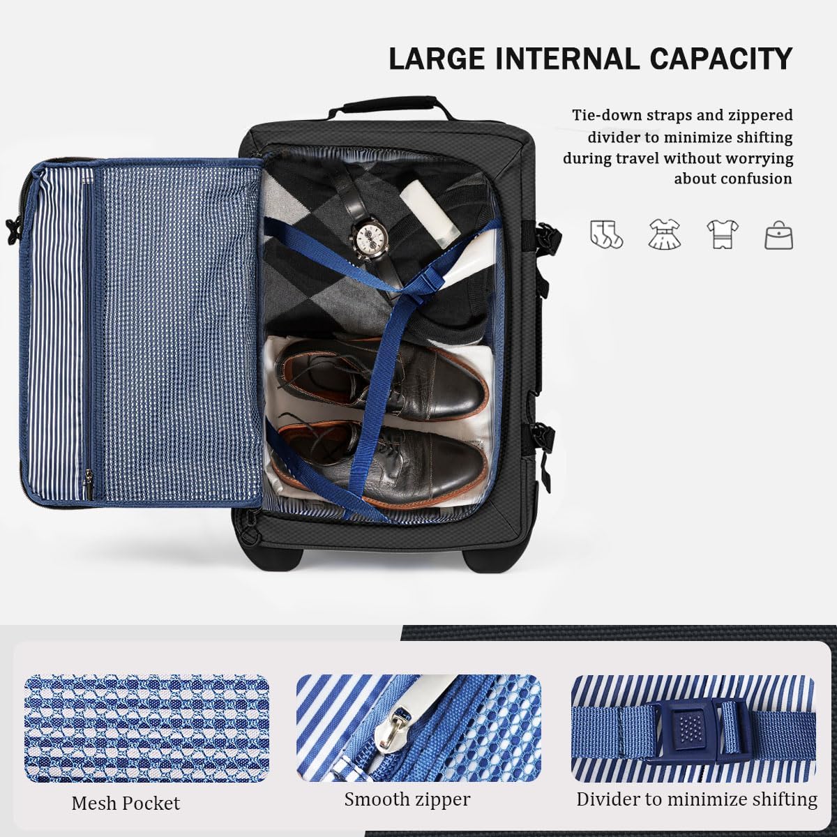 26'' Rolling Duffle Bag with Wheels,Rolling Duffle Bag w/Handle,Carry on Luggage Travel Duffle Bags for Man Women（26,Armygreen）