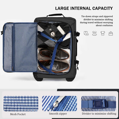 26'' Rolling Duffle Bag with Wheels,Rolling Duffle Bag w/Handle,Carry on Luggage Travel Duffle Bags for Man Women（26,Armygreen）