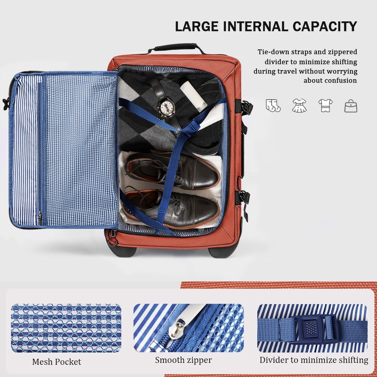 26'' Rolling Duffle Bag with Wheels,Rolling Duffle Bag w/Handle,Carry on Luggage Travel Duffle Bags for Man Women（26,Armygreen）