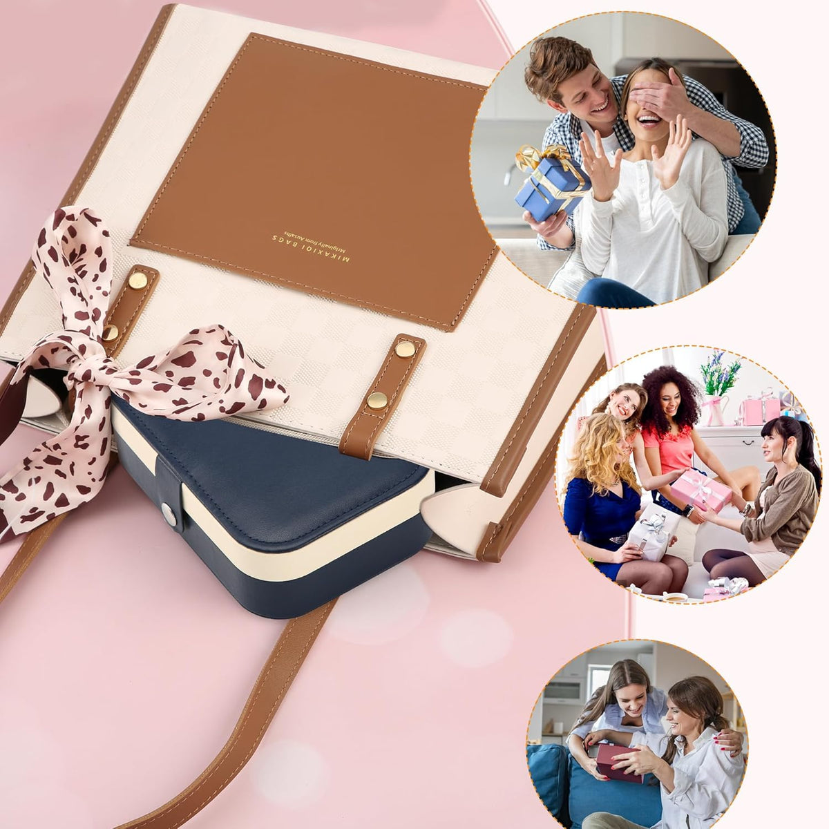 Travel Jewelry Box, PU leather Small Jewelry Organizer For Female Girls, double layer portable mini travel case for storing earrings, rings, necklaces.(Black)