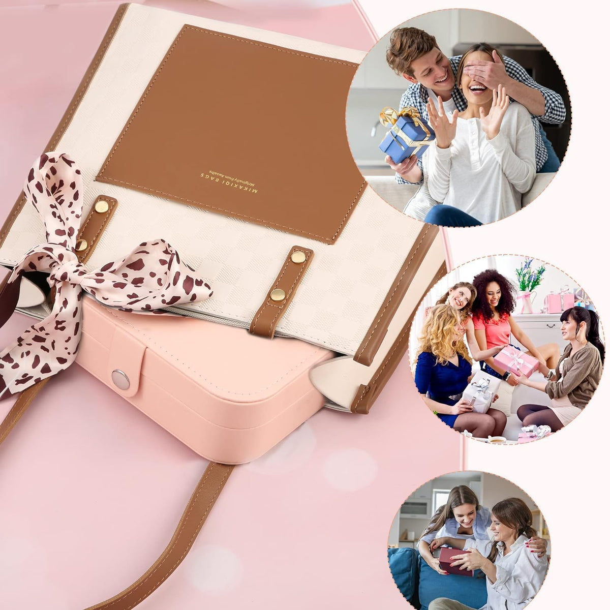 Travel Jewelry Box, PU leather Small Jewelry Organizer For Female Girls, double layer portable mini travel case for storing earrings, rings, necklaces.(Black)
